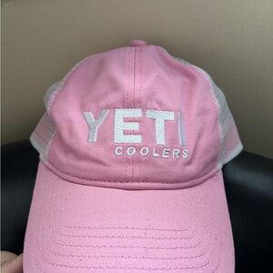 YETI Pink and White Trucker Hat